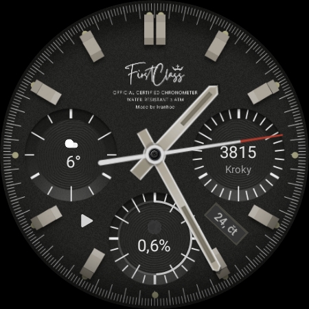 FirstClass_04 WearOS watchface Screen 3