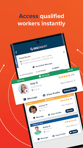 Android application GigSmart Get Workers screenshort