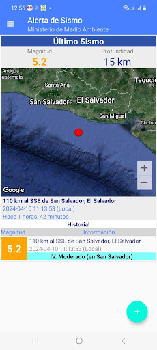 Alerta de Sismo Screen 2