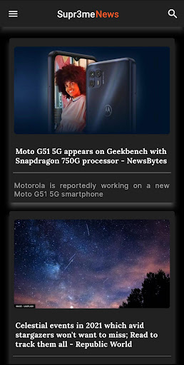 Android application Supr3me News screenshort