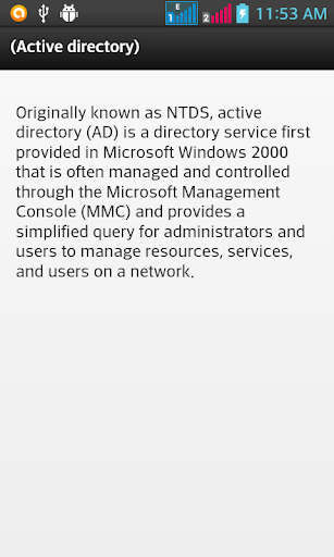 Networking Dictionary Screen 3
