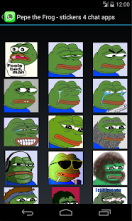 Pepe the Frog, stickers 4 chat Screenshot