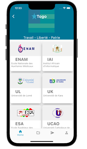 Android application Campus Virtuel screenshort