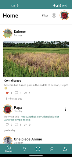 Android application Agri Community screenshort
