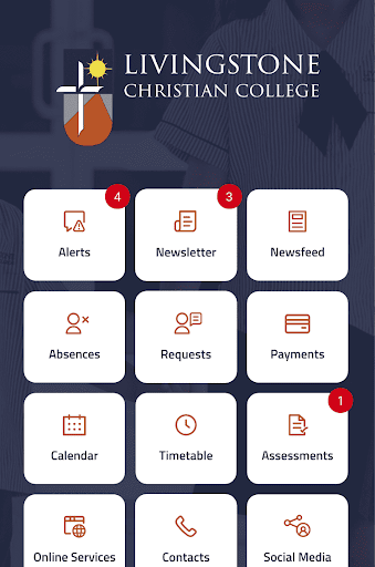 Android application Livingstone Christian College screenshort
