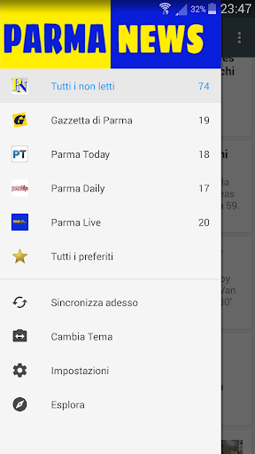 Android application Parma News screenshort