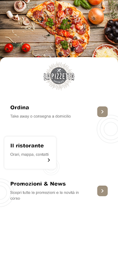 Android application La Pizzetta screenshort