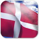 3D Denmark Flag icon