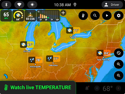 Screenshot of Weather Radar for Auto