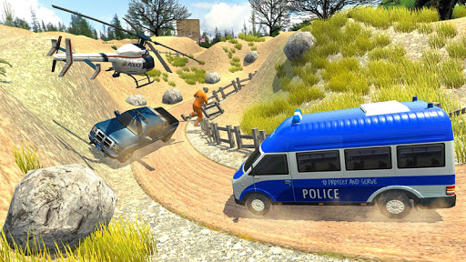 Police Van Hill Driving Games screenshot 0