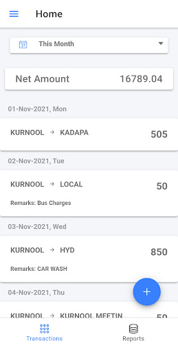 Travel Khata Screen 2