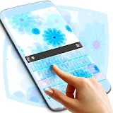 Animated Blue Flower Keyboard icon