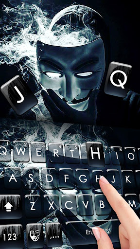 Anonymous Smoke Keyboard Theme Screen 2