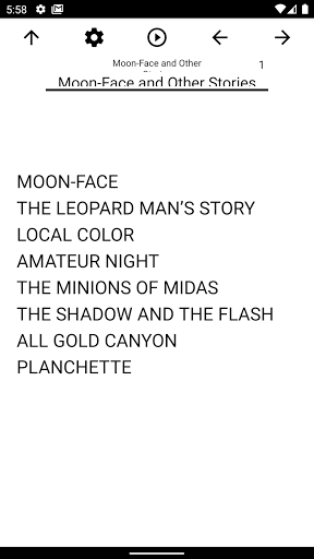 Android application Book, Moon-Face and Other Stor screenshort