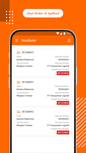 Android application Freighthub - Consignee screenshort