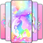 Cover Image of ダウンロード Rainbow Wallpaper Unicorn 1.1.1 APK