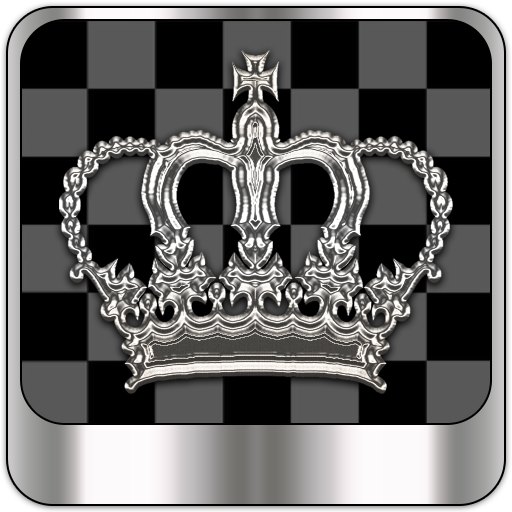 Silver Chess Crown theme logo