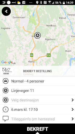 Taxi Romerike Screen 3