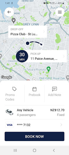 Corporate Cabs Screen 3