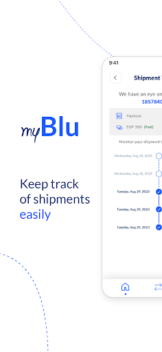 Android application myBlu screenshort