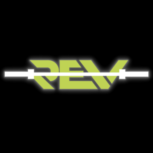 Rev Barbell Weightlifting logo