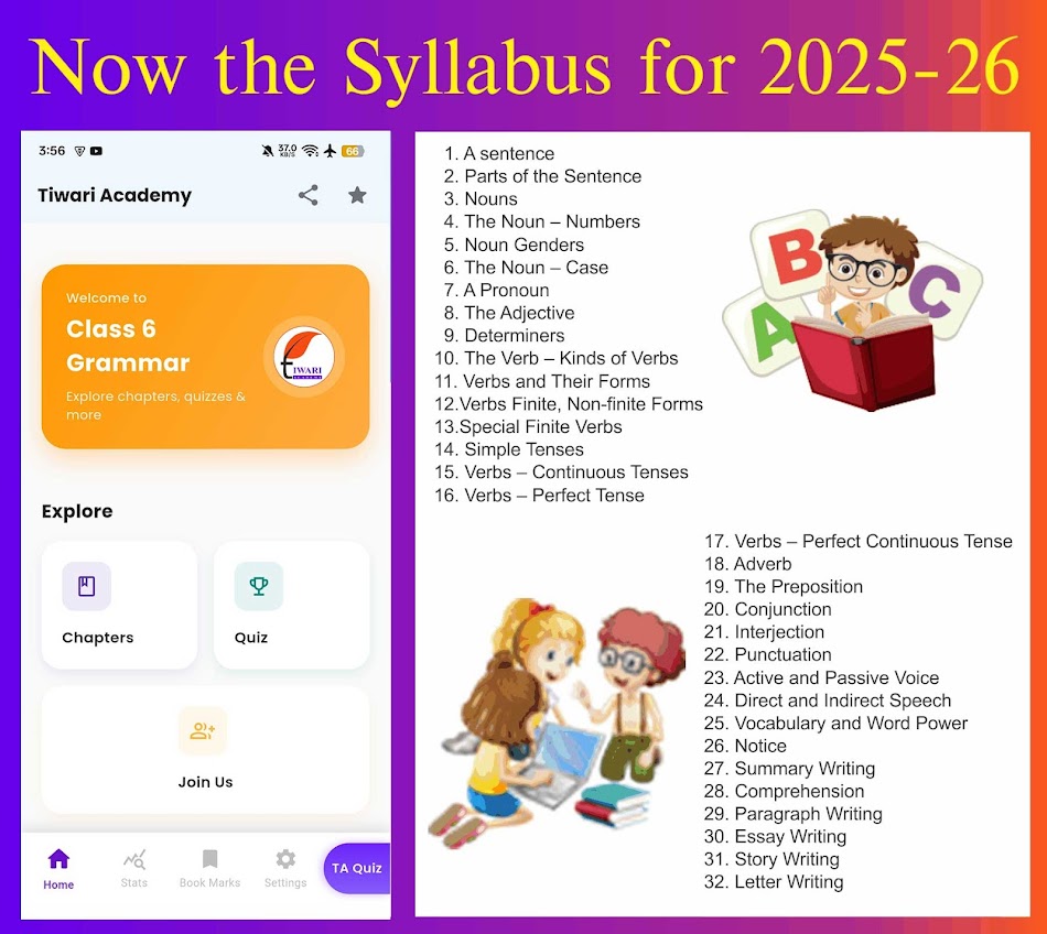 #9. Class 6 English Grammar Guide (Android) Podle: Tiwari Academy