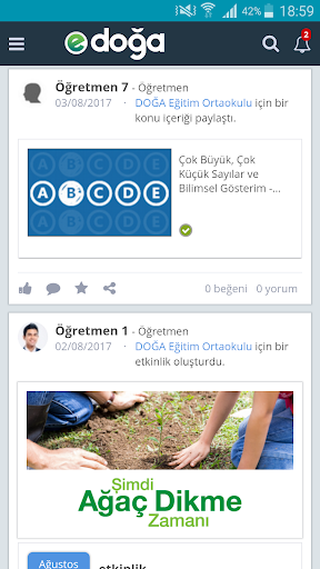 Android application mDoğa screenshort