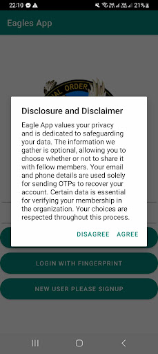 Eagles App Screen 2