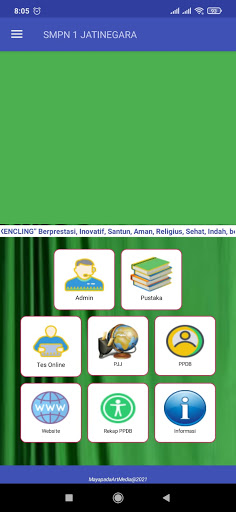 Android application SMPN 1 Jatinegara screenshort
