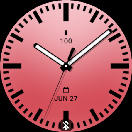 Solid Sweet Pink Watch Face screenshot 3