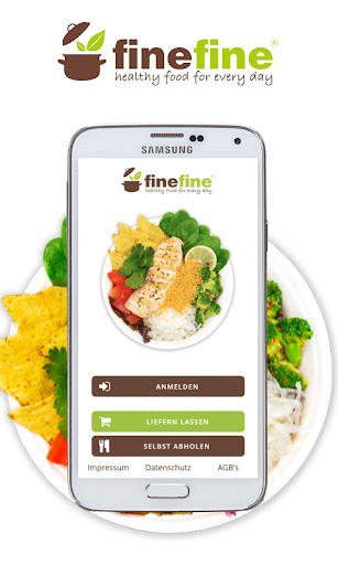 Android application finefine - healthy food screenshort