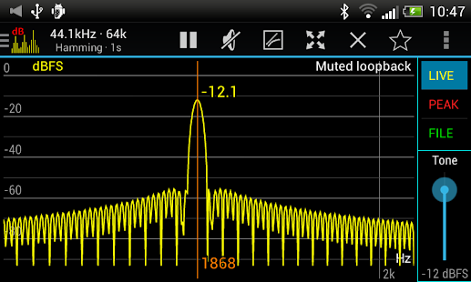 Sound Spectrum Pro Capture d'écran