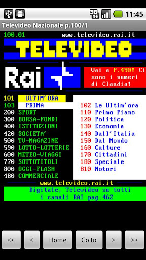 Italian Teletext Screenshot 1 - AppWisp.com
