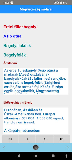 Magyarország madarai Screen 3