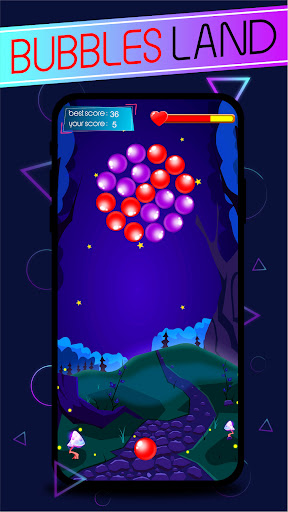 Android application BUBBLES LAND screenshort