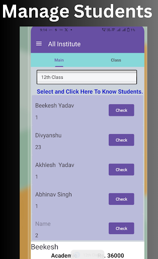 Sabhi School Institute App Screen 3