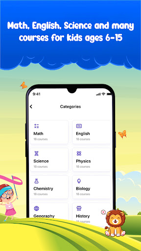 Android application LANDAU Learning App screenshort