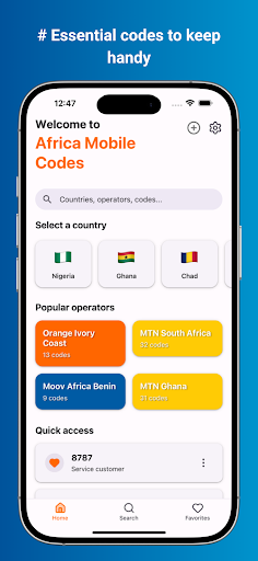 Africa Mobile Codes