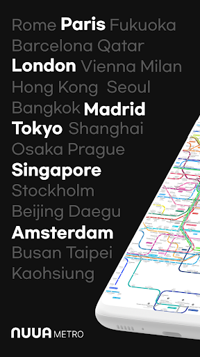 Android application NUUA METRO- Offline Subway Map screenshort