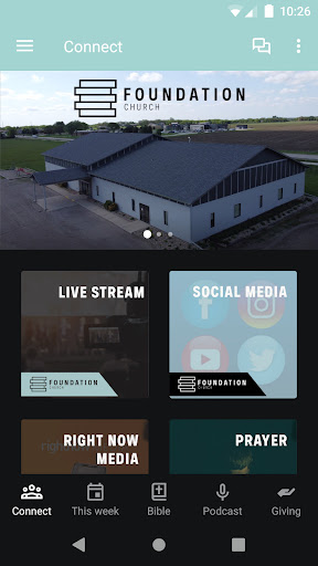 Android application Foundation Church Spencer screenshort