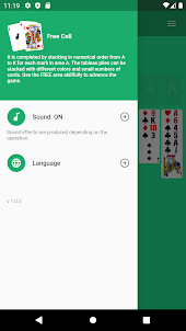 FreeCell.Cards game. Solitaire