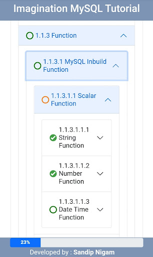 Learn MySQL in Hindi Screen 2