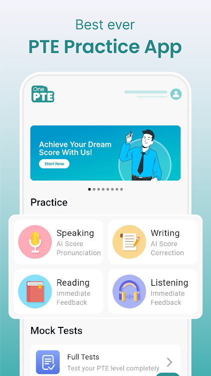 PTE Exam Practice - Mock Test - New - (Android)
