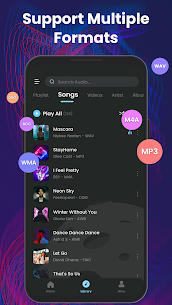 Offline Music Player MOD APK: Play MP3 (Pro Features Unlocked) 3