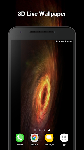 Android application Real Black Hole Wallpaper Pro screenshort