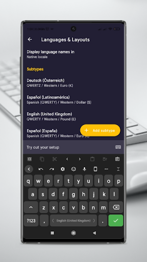 Keyboard pro Screen 3