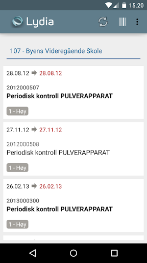 Android application LYDIA AO screenshort