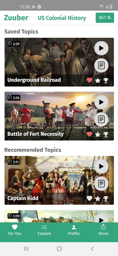 Android application Zuuber - Fun & Easy Learning screenshort