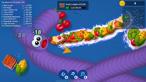 Screenshot Worms Zone .io - Hungry Snake