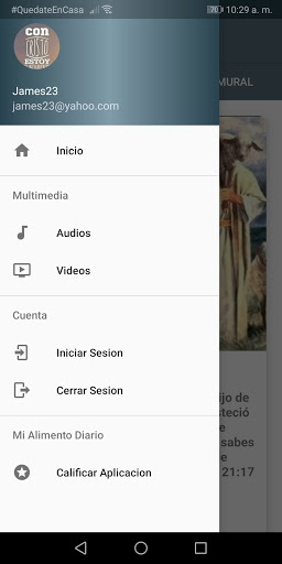Android application Mi Alimento Diario screenshort